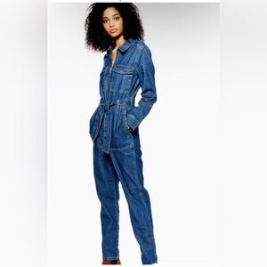 TOPSHOP Utility Boiler Denim Jumpsuit😍